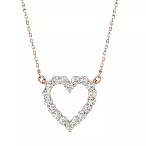Pendant model gold diamond necklace