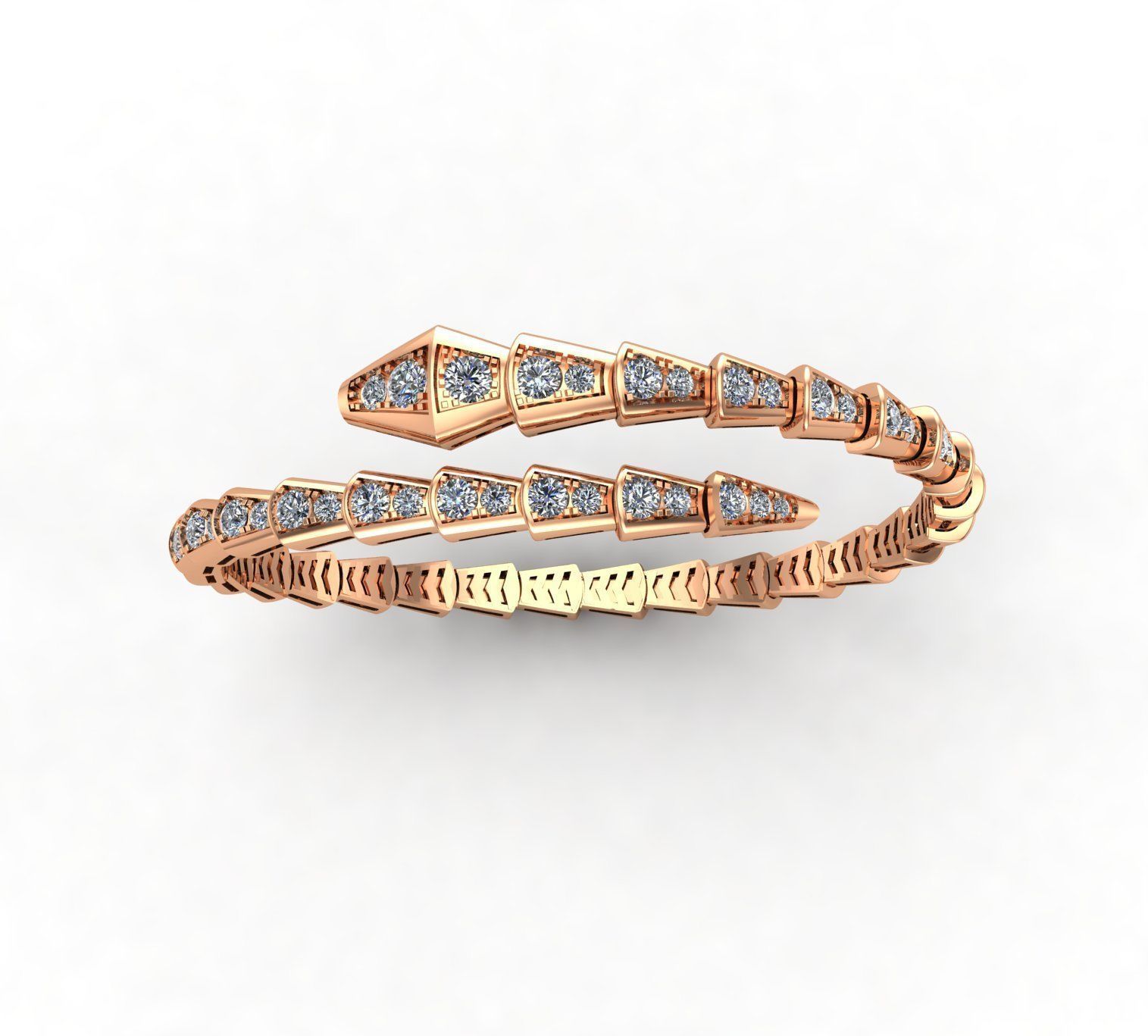 BVL full diamond bracelet 3D print model_2