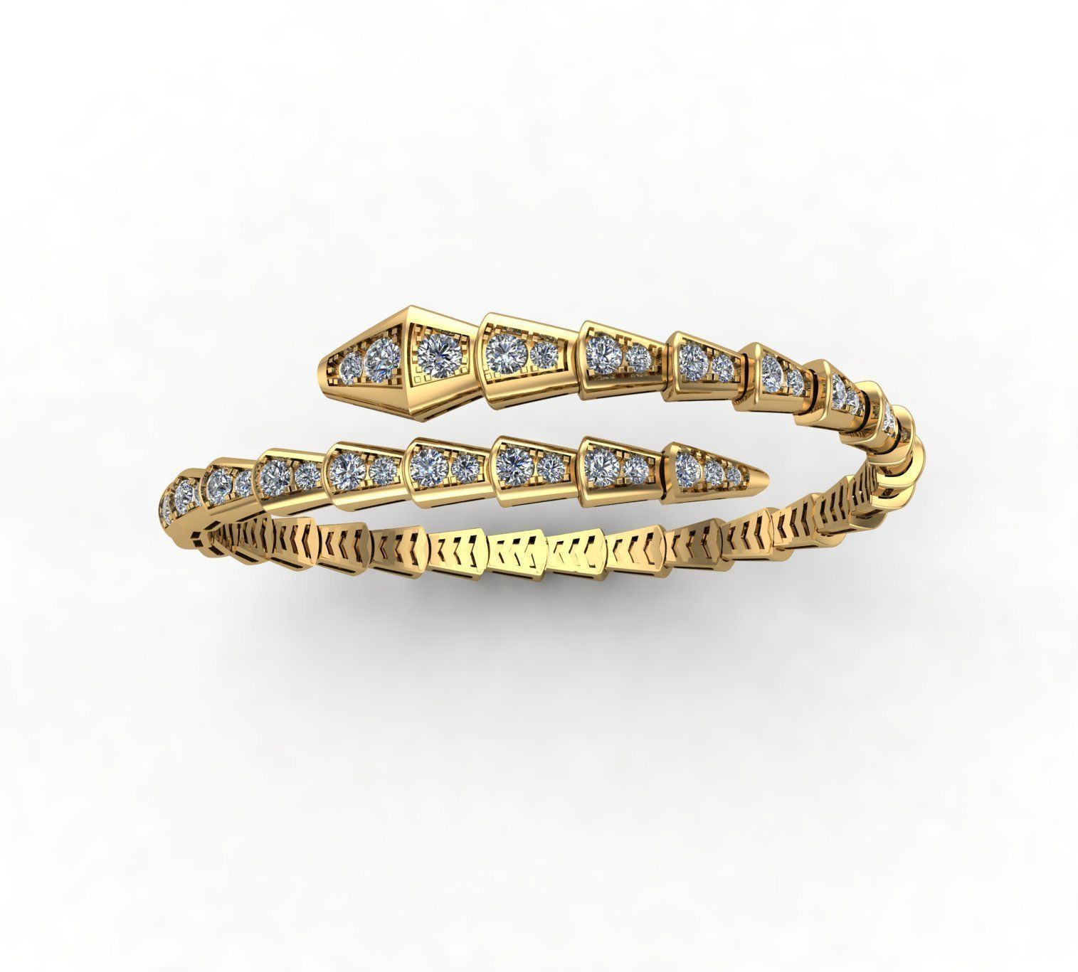 BVL full diamond bracelet 3D print model_4