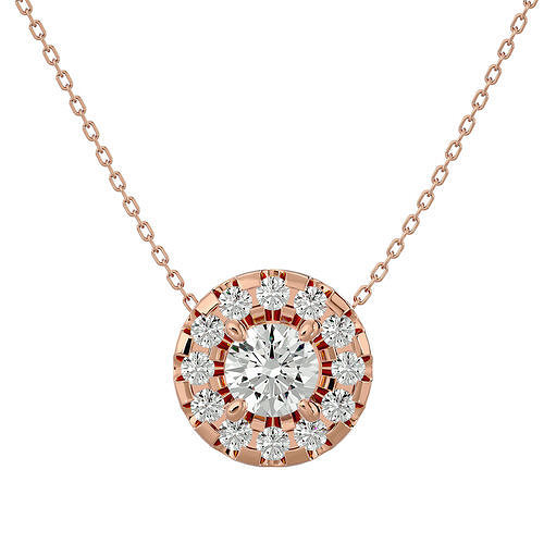 Pendant model gold with diamond 3D print model