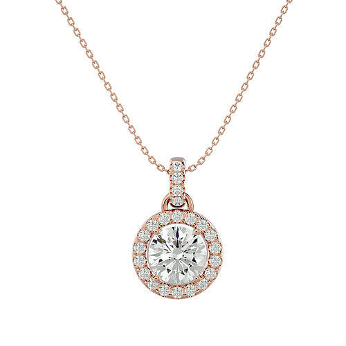 Pendant model gold with diamond 3D print model