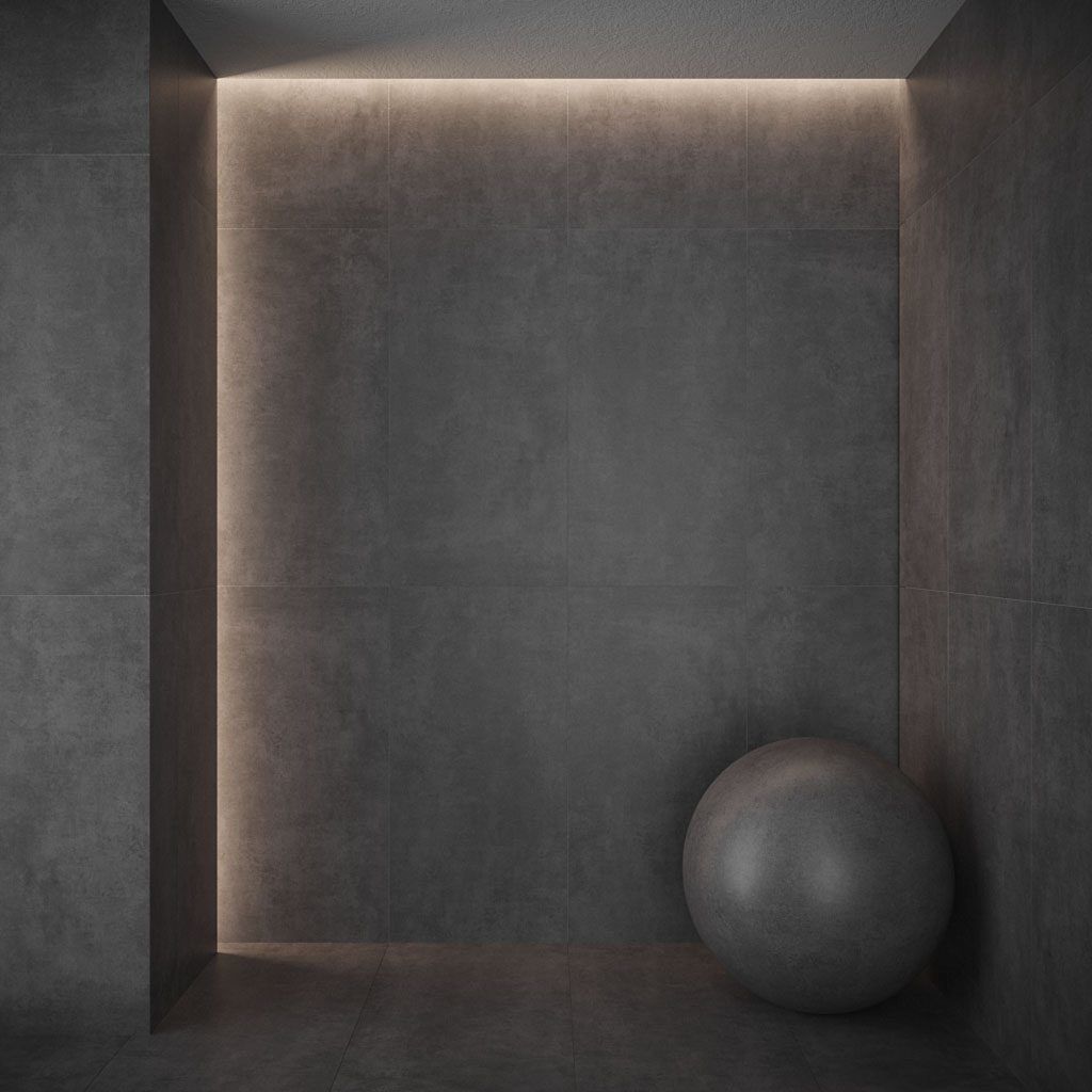 Concrete Anthracite Floor Tile Texture_2