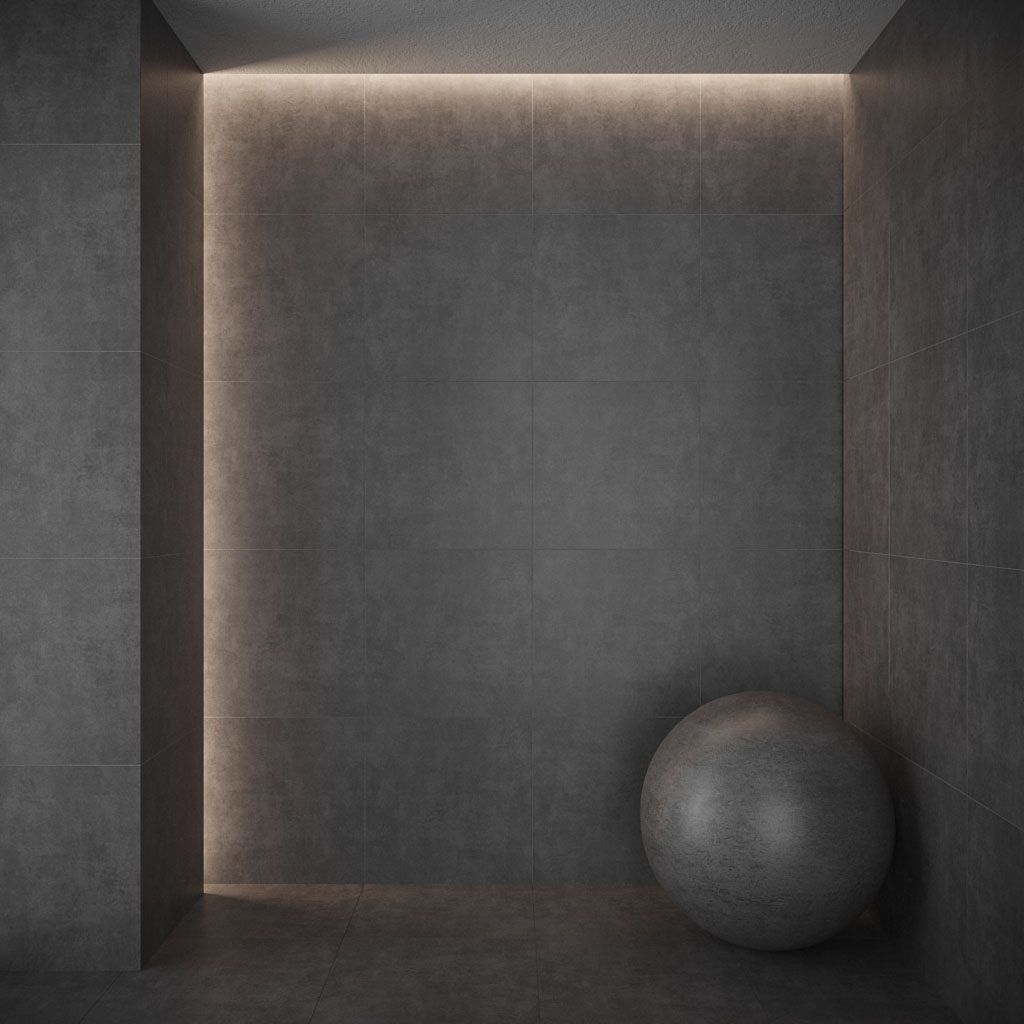 Concrete Anthracite Floor Tile Texture_1