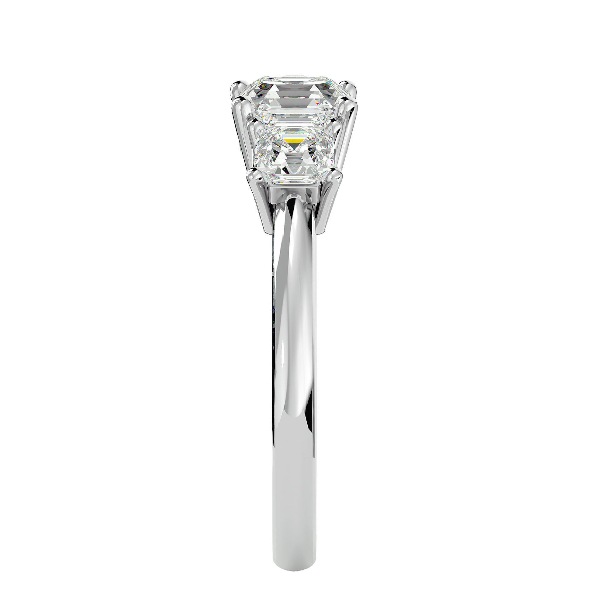 Solitaire ring model 3D print model_9