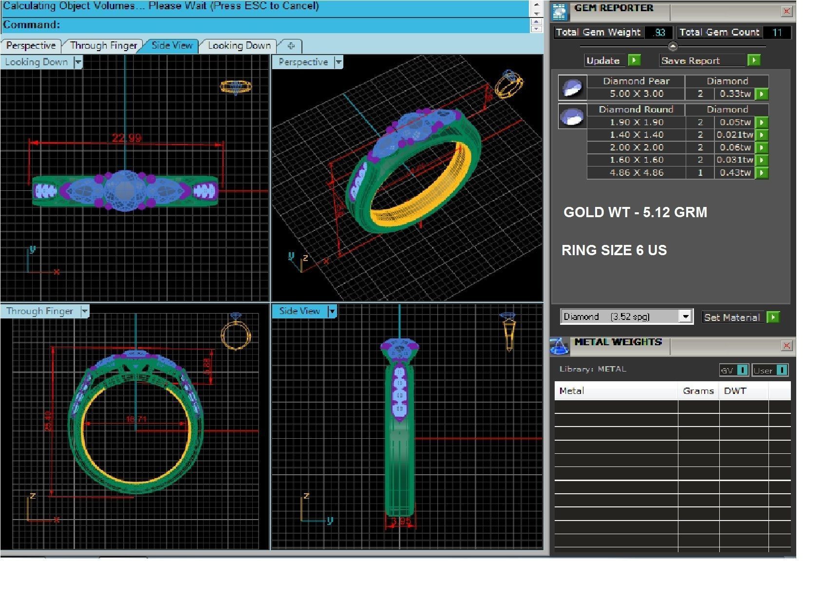 Solitaire ring model 3D print model_3