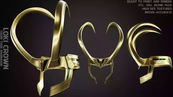 Thor Ragnarok Loki Crown for Cosplay