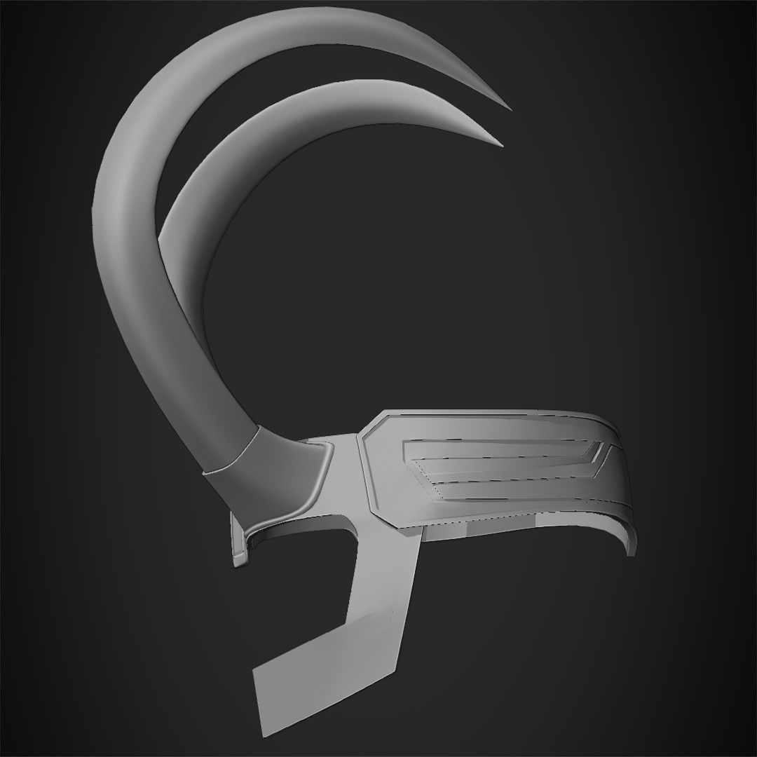 Thor Ragnarok Loki Crown for Cosplay 3D print model_13