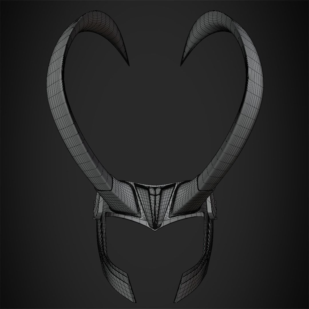 Thor Ragnarok Loki Crown for Cosplay 3D print model_15