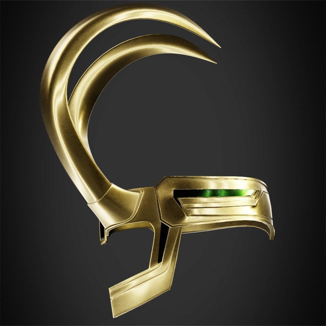 Thor Ragnarok Loki Crown for Cosplay 3D print model_4