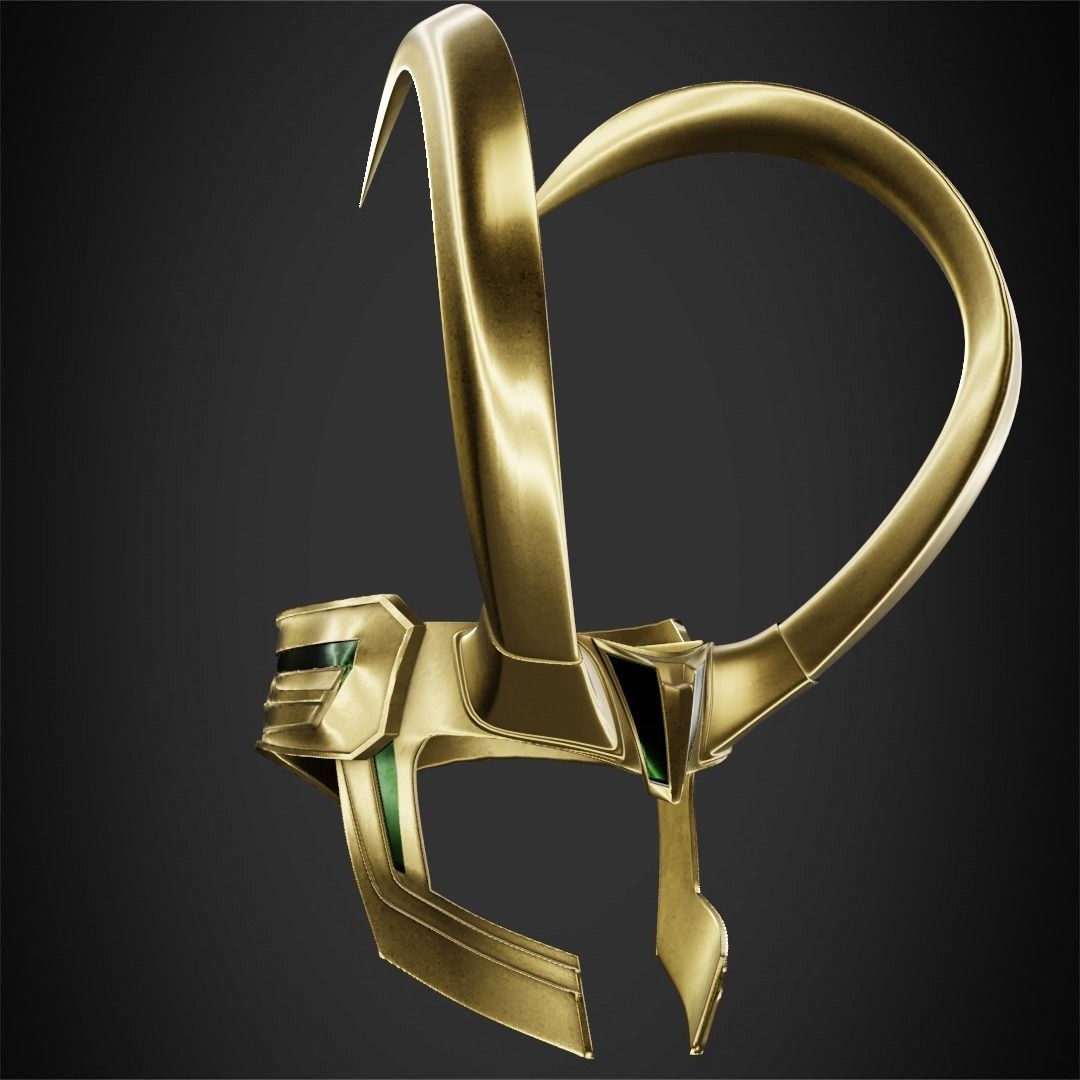 Thor Ragnarok Loki Crown for Cosplay 3D print model_7