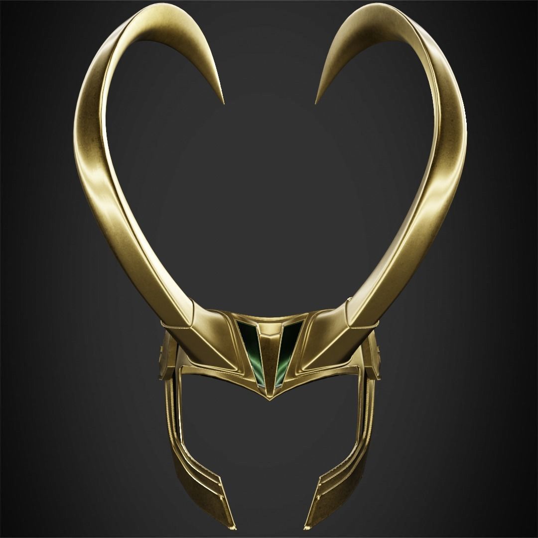 Thor Ragnarok Loki Crown for Cosplay 3D print model_3