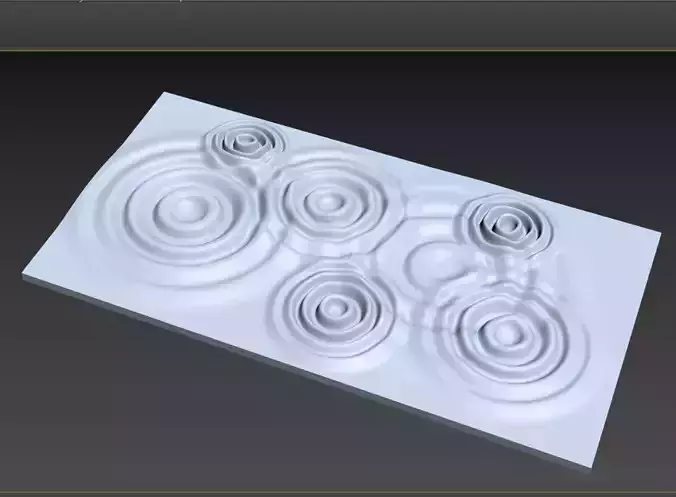 3d wave swirling pattern