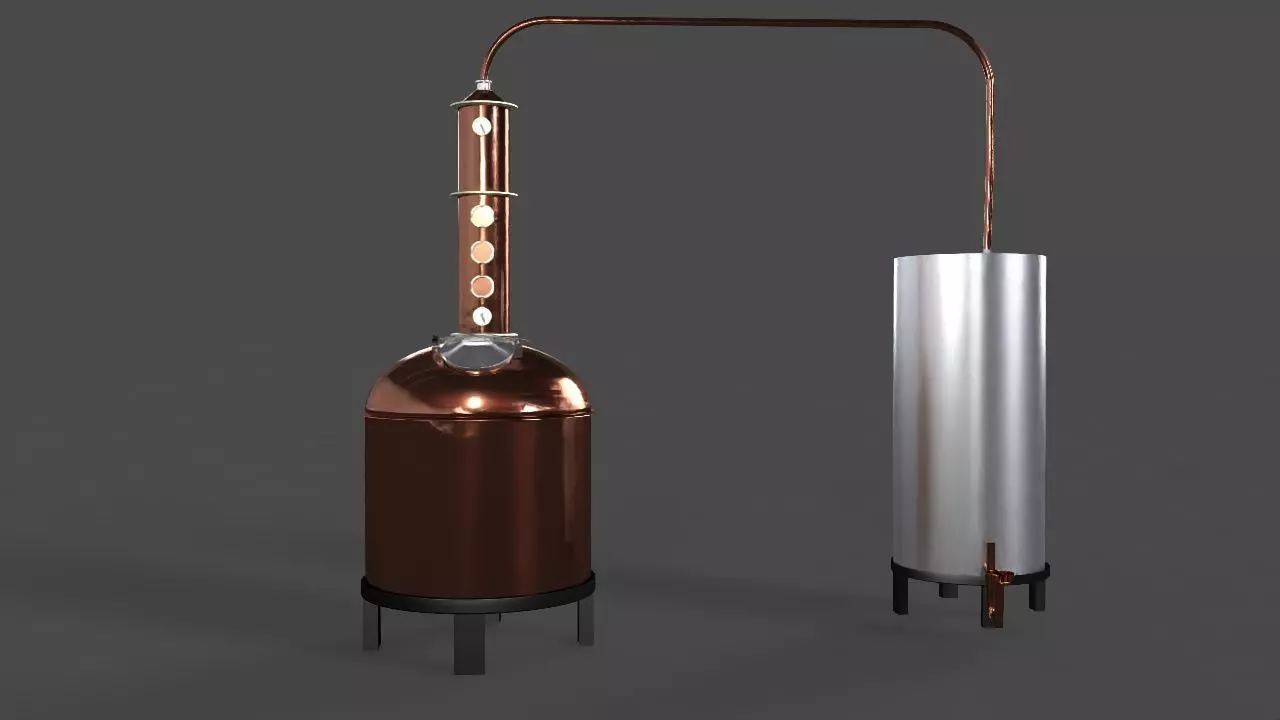 Distille or Still balkan style 3D model