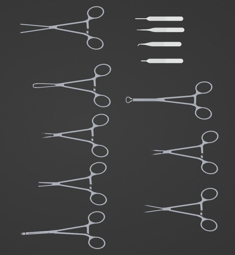 Medical instruments - 50 items PACK  3D model_4