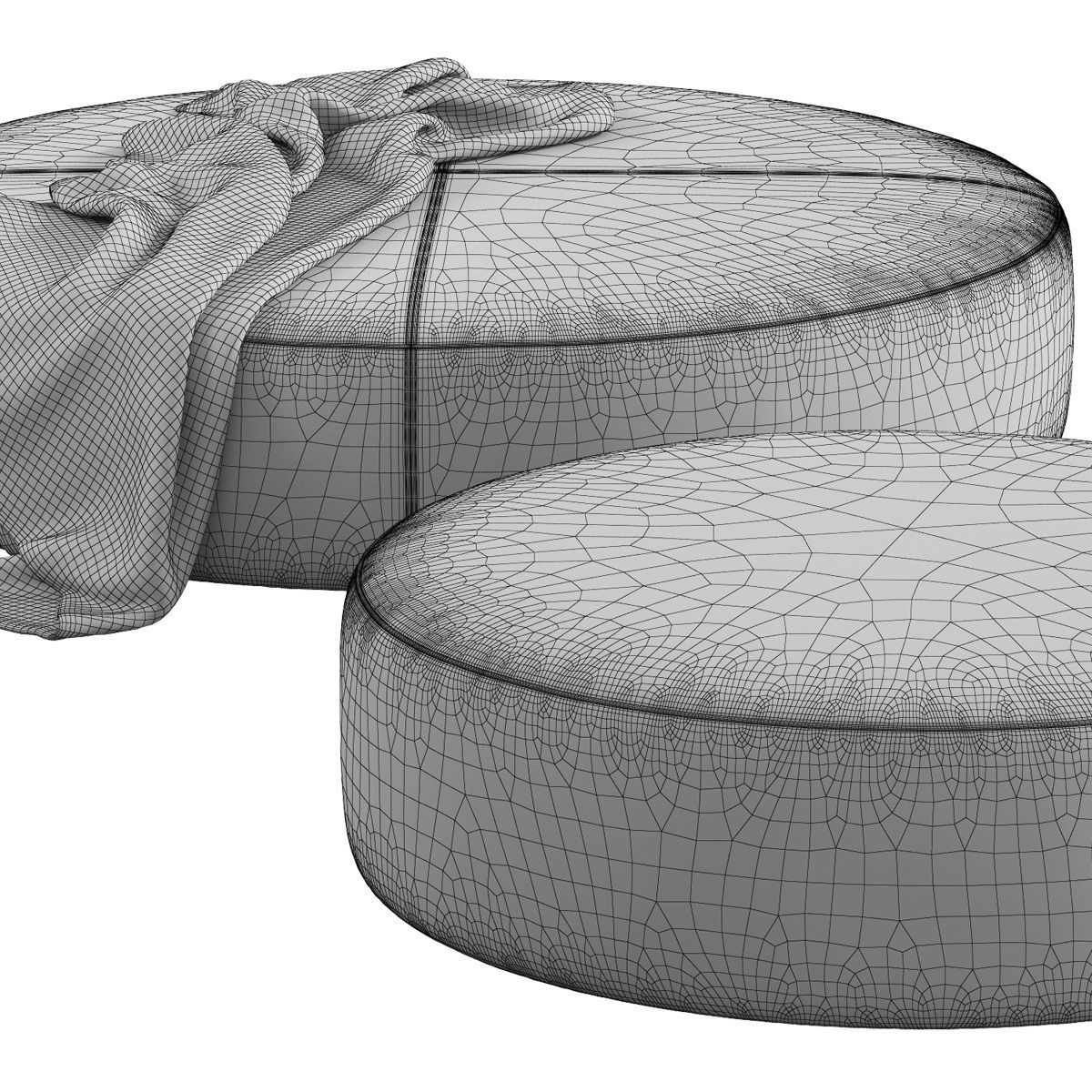 B And B Italia Harry Large 3D model_2