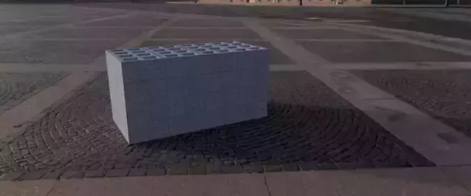 20cm block stack  Free 3D model