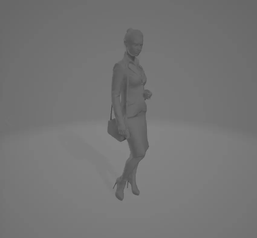 Professional looking woman Free 3D model
