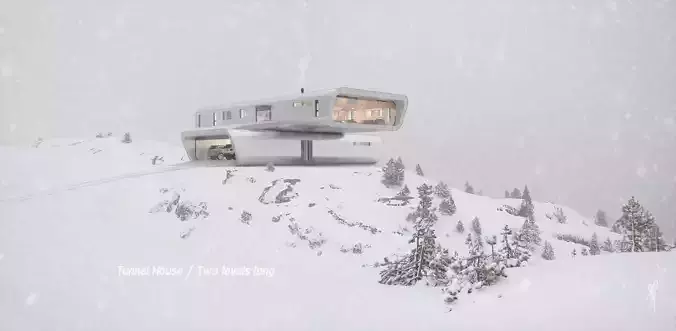 TUNNEL HOUSE - One level Pack 3D model