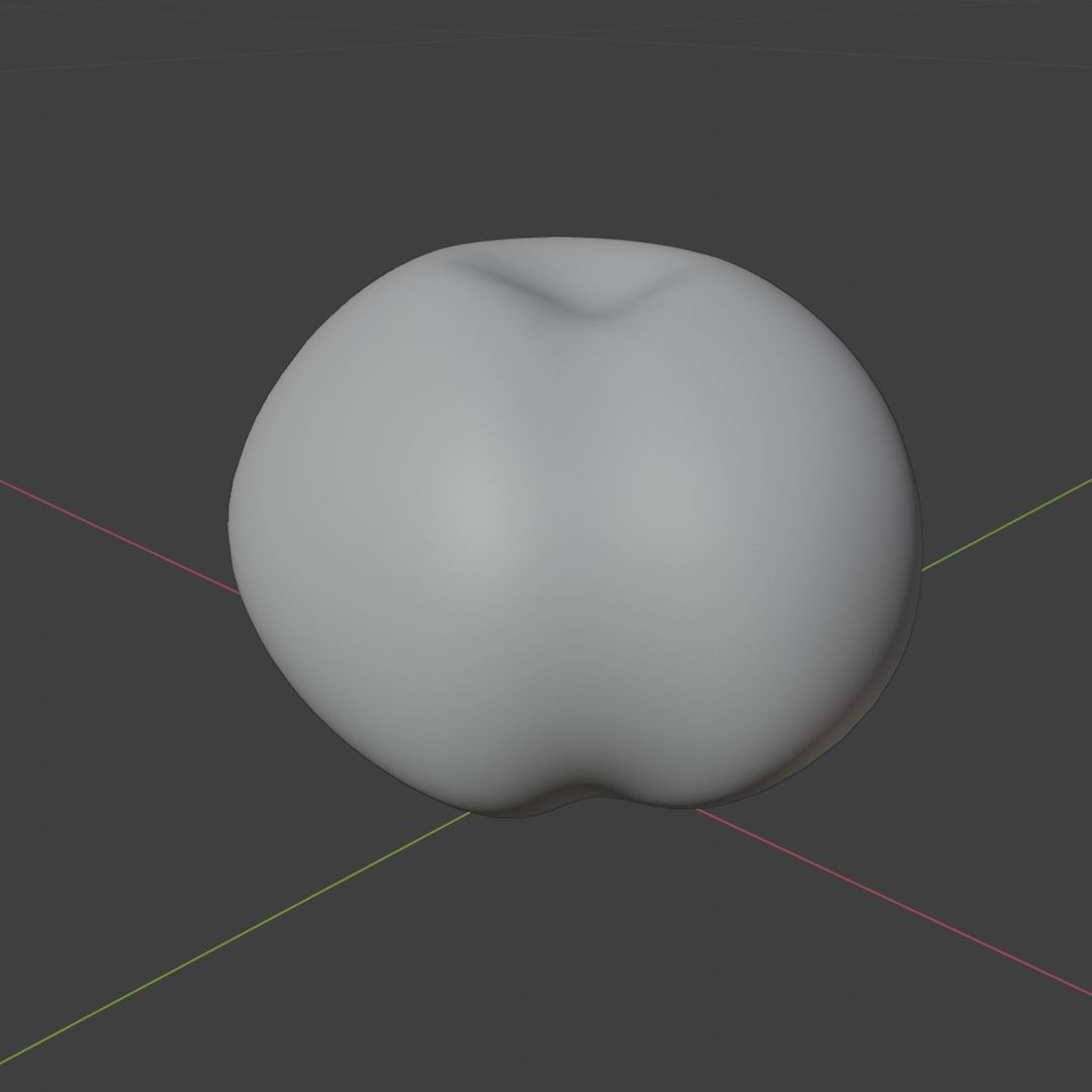 Plum Model cherry Low-poly 3D model_8