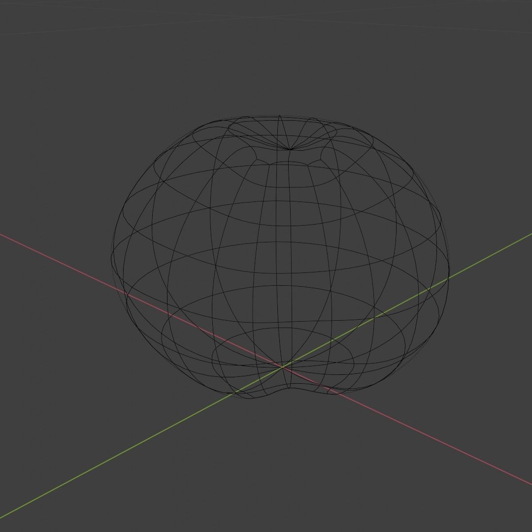 Plum Model cherry Low-poly 3D model_12