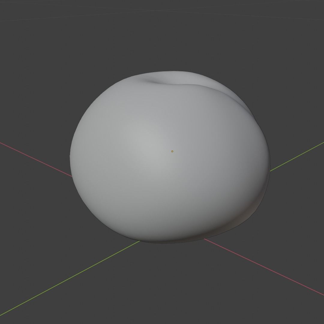 Plum Model cherry Low-poly 3D model_5