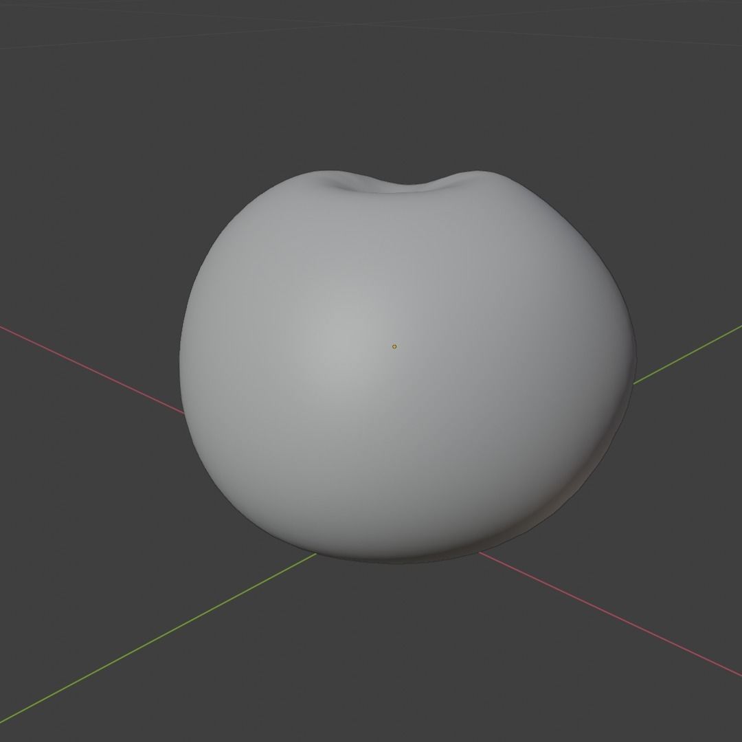 Plum Model cherry Low-poly 3D model_7