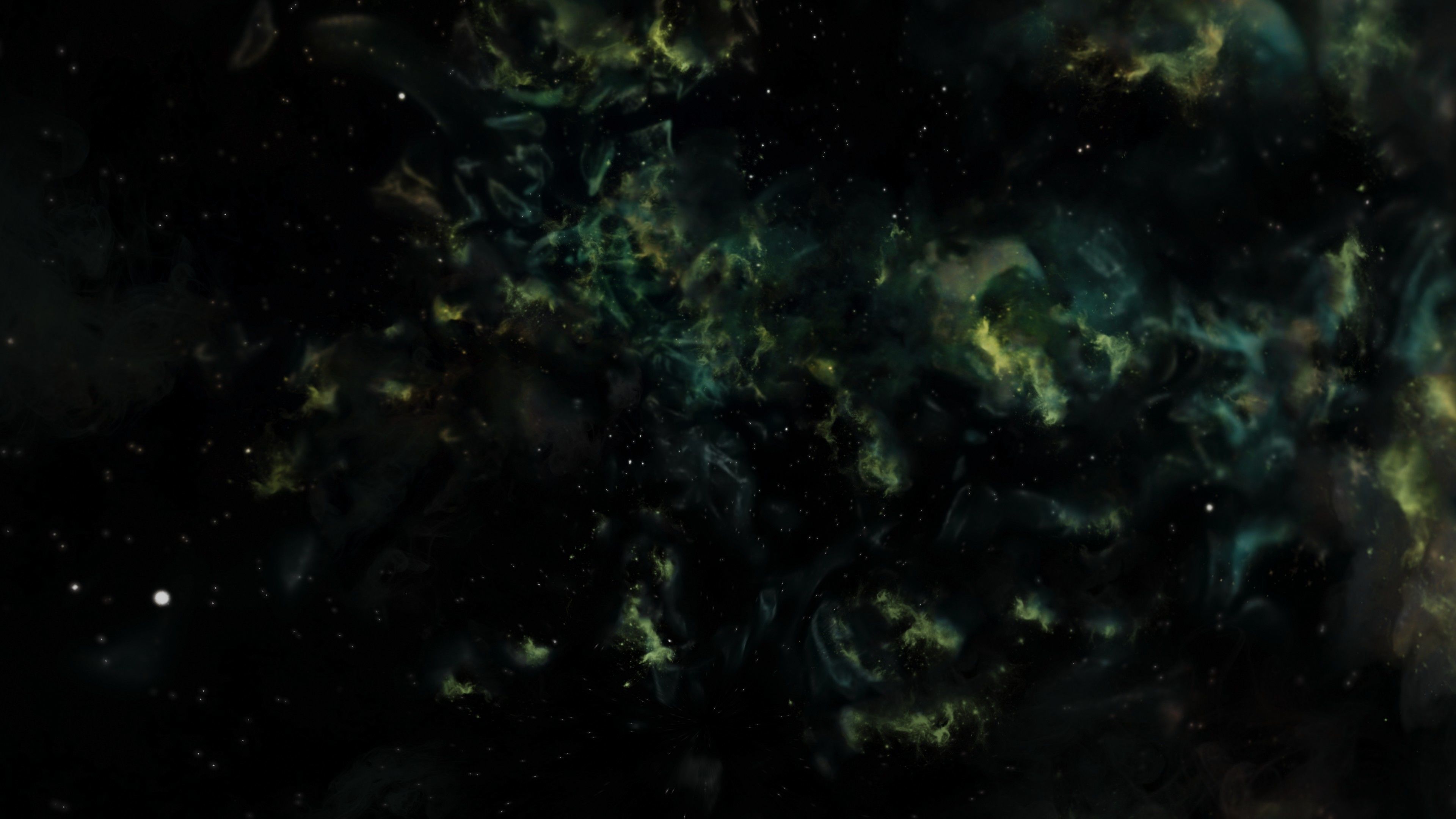 HDRI Epic Panoramic Sky - 360 starfield - epic green aurora 014 Low-poly 3D model_6