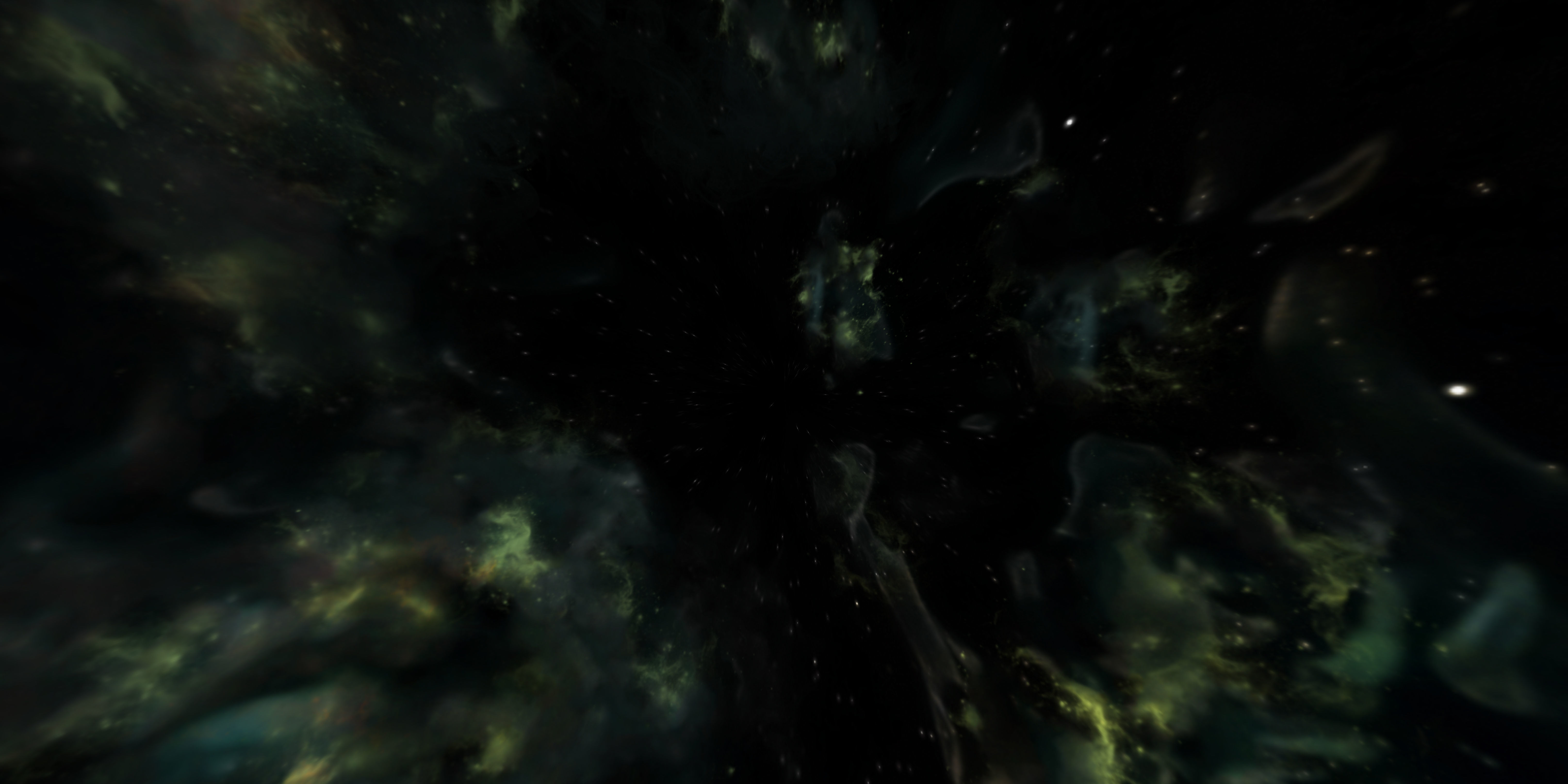 HDRI Epic Panoramic Sky - 360 starfield - epic green aurora 014 Low-poly 3D model_5