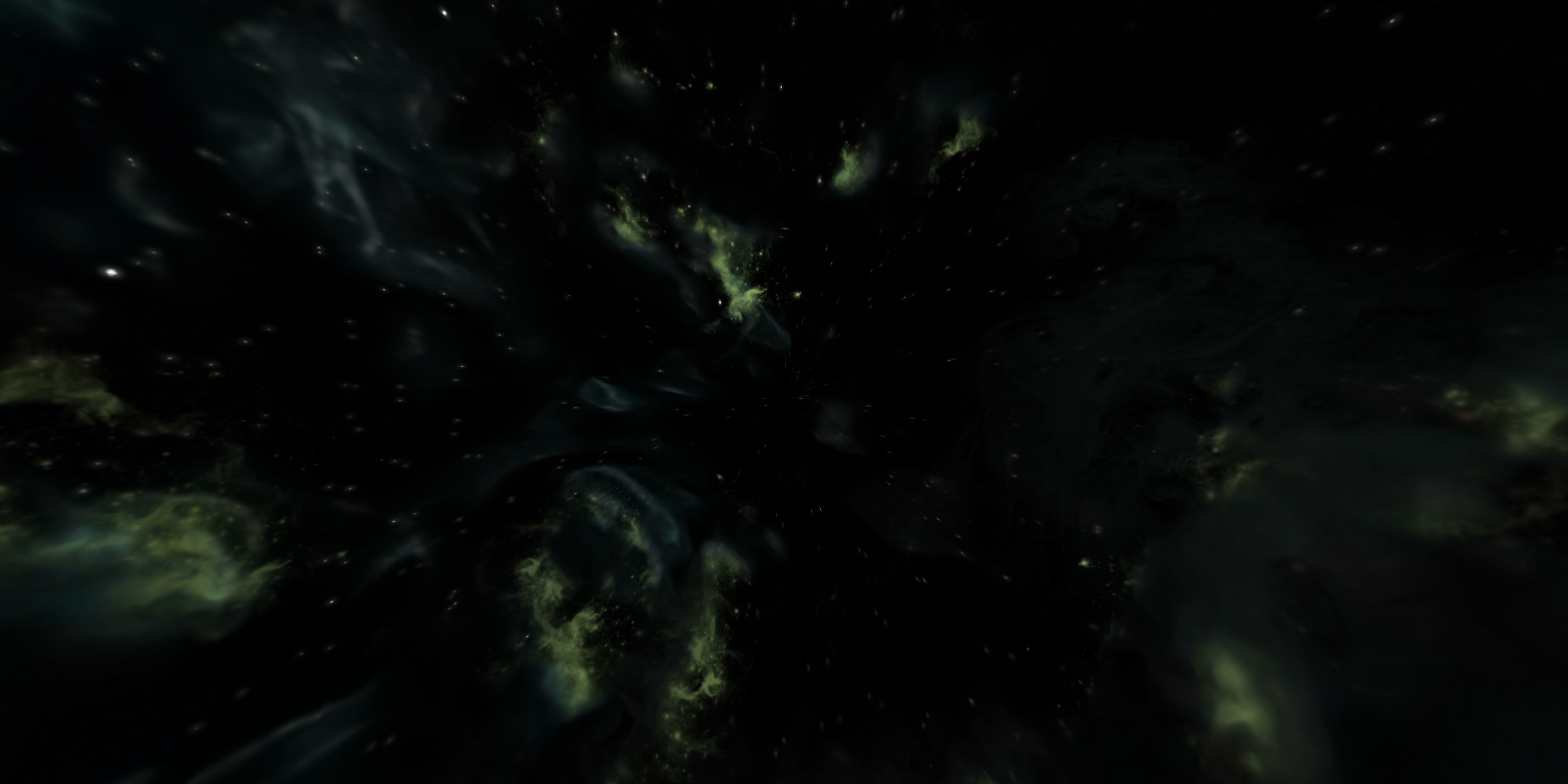 HDRI Epic Panoramic Sky - 360 starfield - epic green aurora 014 Low-poly 3D model_2