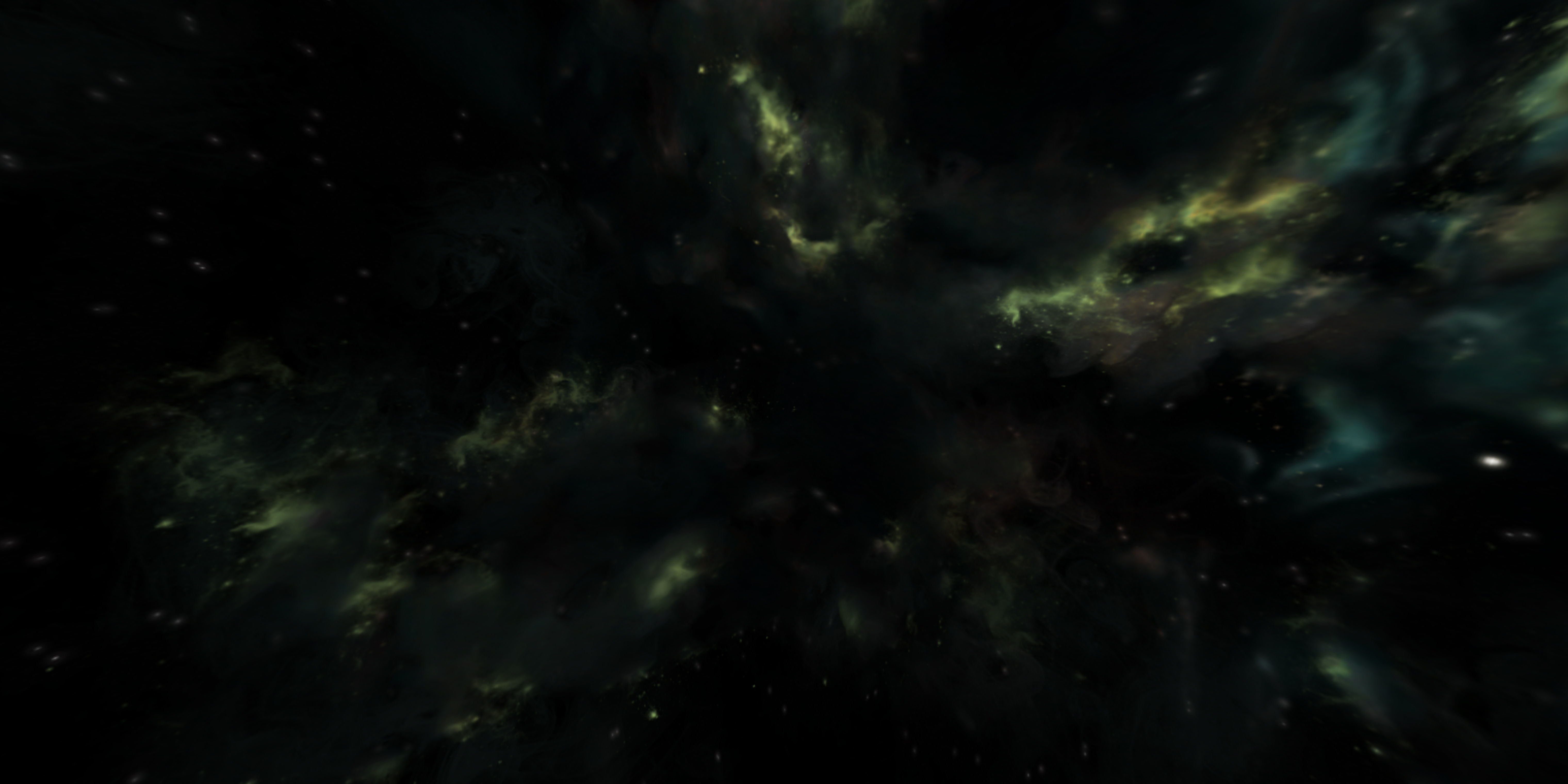 HDRI Epic Panoramic Sky - 360 starfield - epic green aurora 014 Low-poly 3D model_3