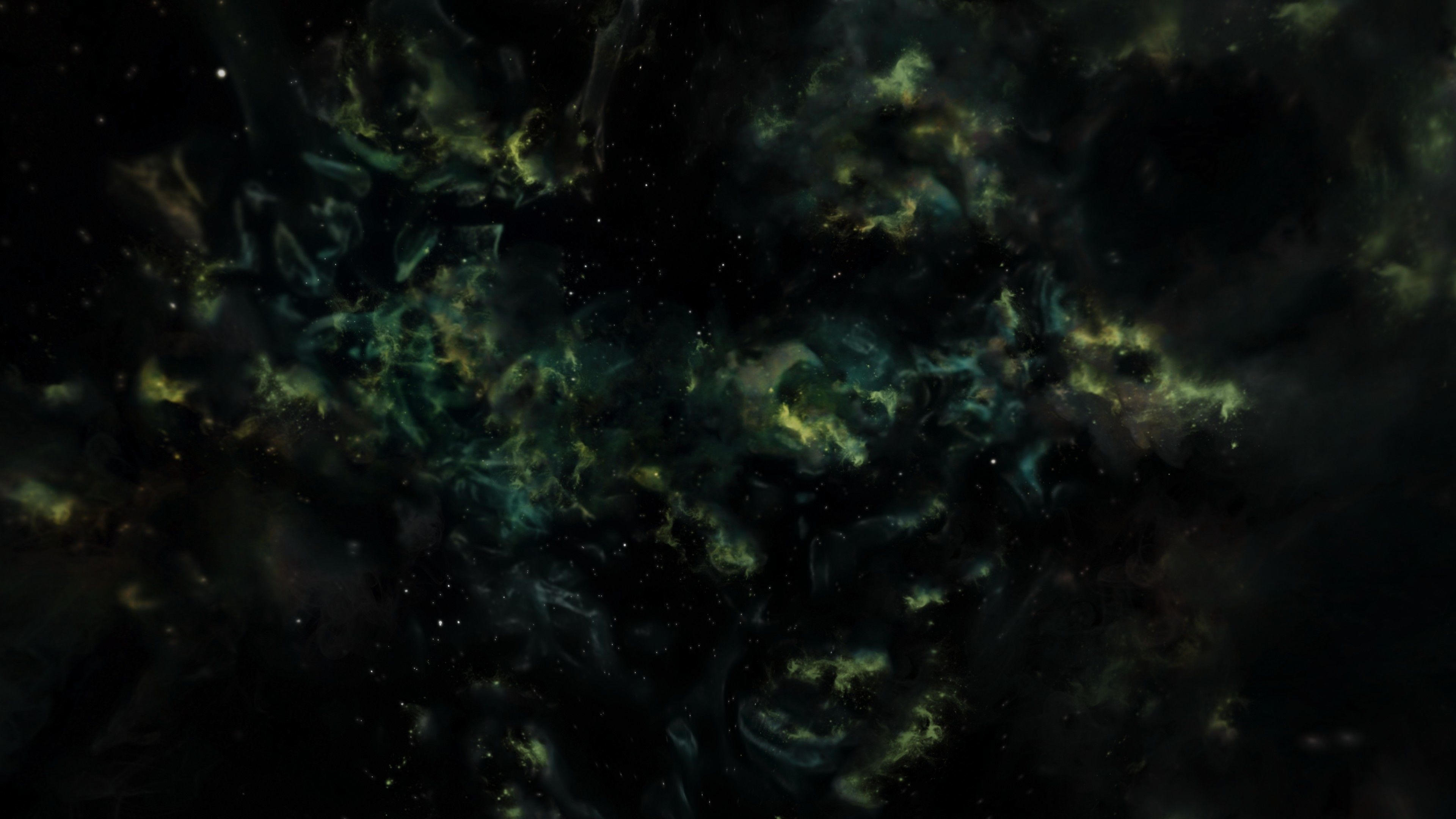 HDRI Epic Panoramic Sky - 360 starfield - epic green aurora 014 Low-poly 3D model_7