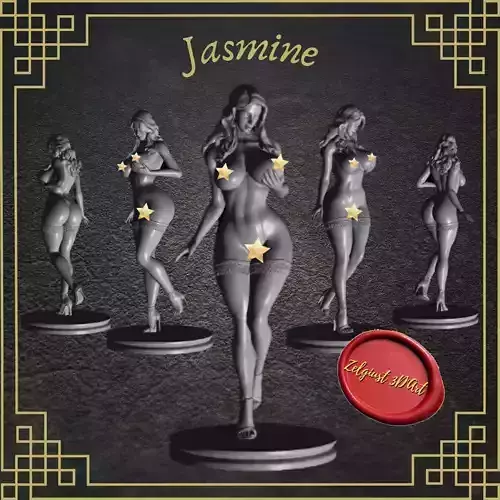 Erotic high quality figure    Voluptuous Jasmine 3D print model