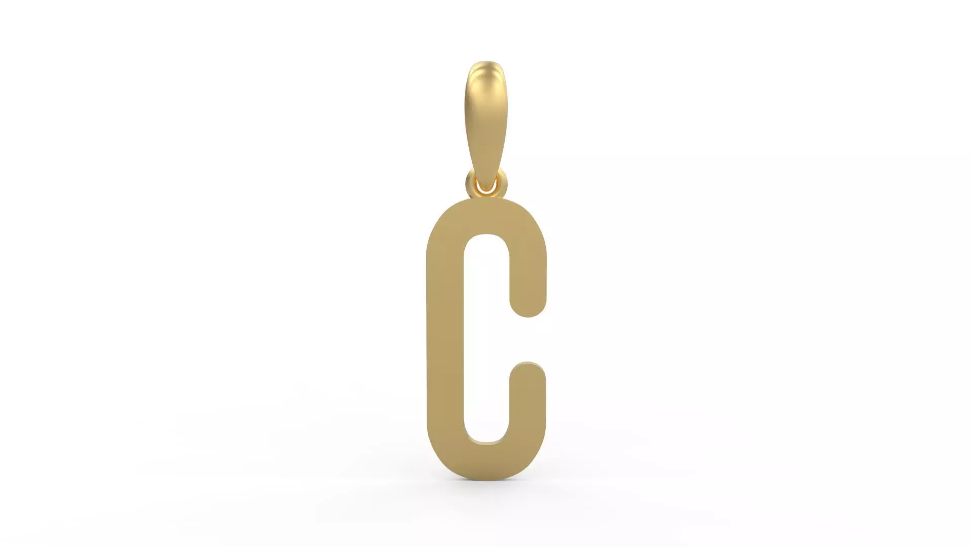 Initial Letters Pendant Cactron C 3D print model