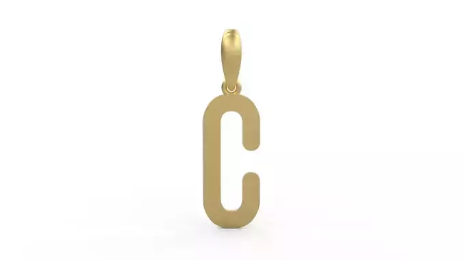 Initial Letters Pendant Cactron C