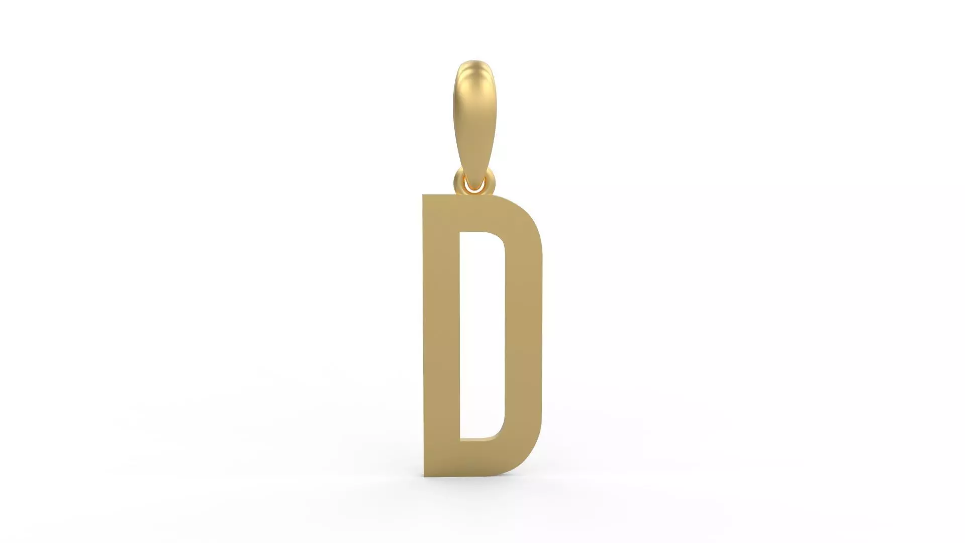 Initial Letters Pendant Cactron D 3D print model