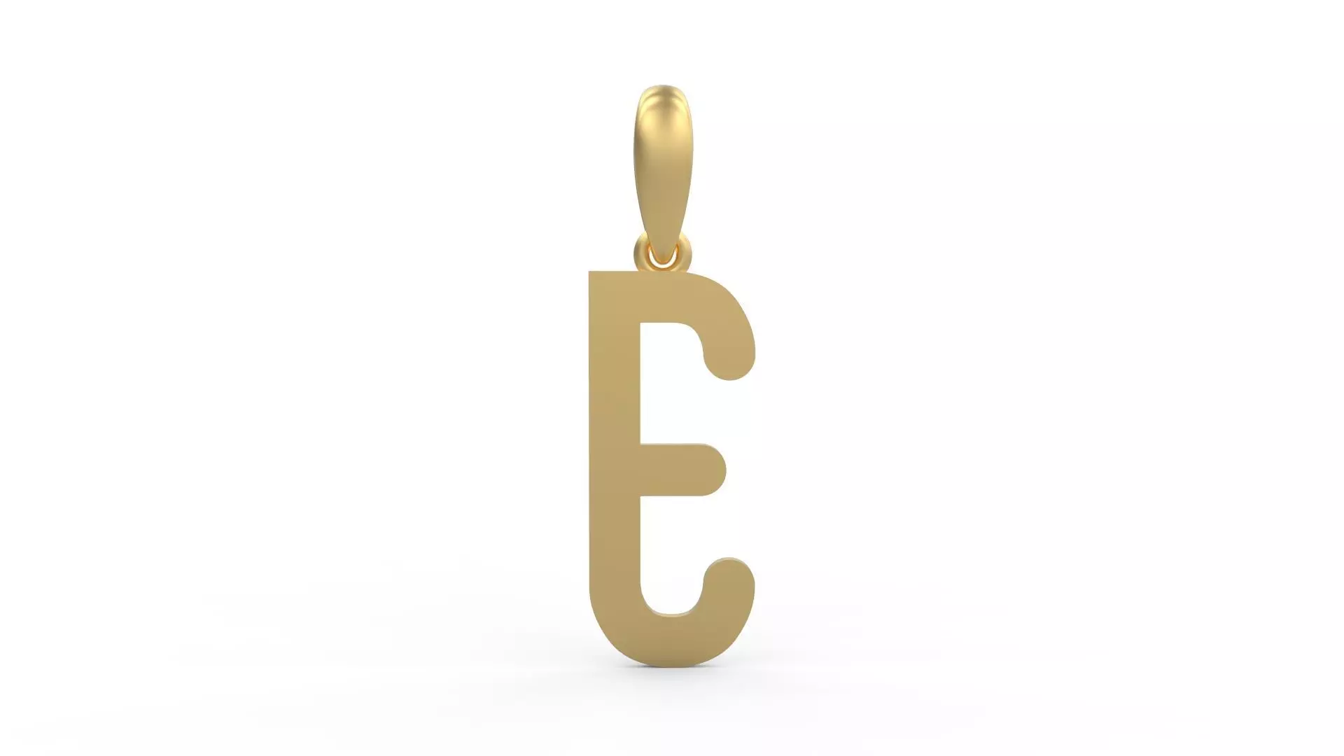 Initial Letters Pendant Cactron E 3D print model