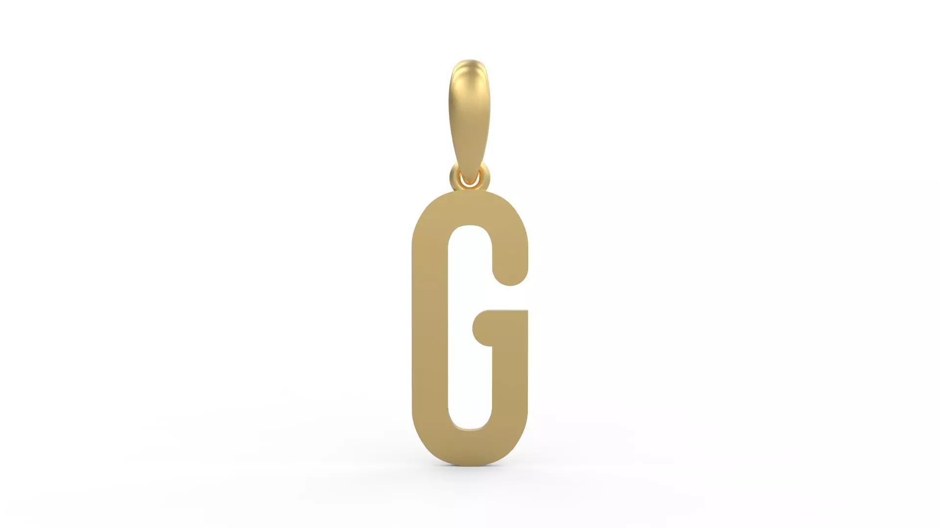 Initial Letters Pendant Cactron G 3D print model