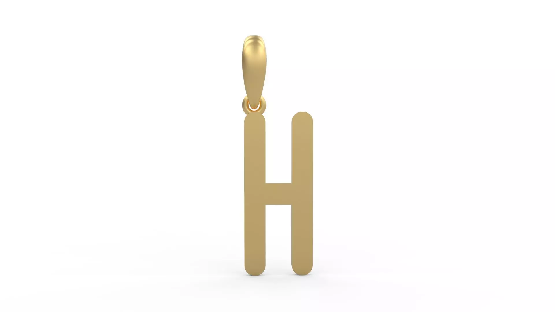 Initial Letters Pendant Cactron H 3D print model