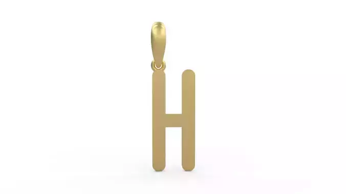Initial Letters Pendant Cactron H