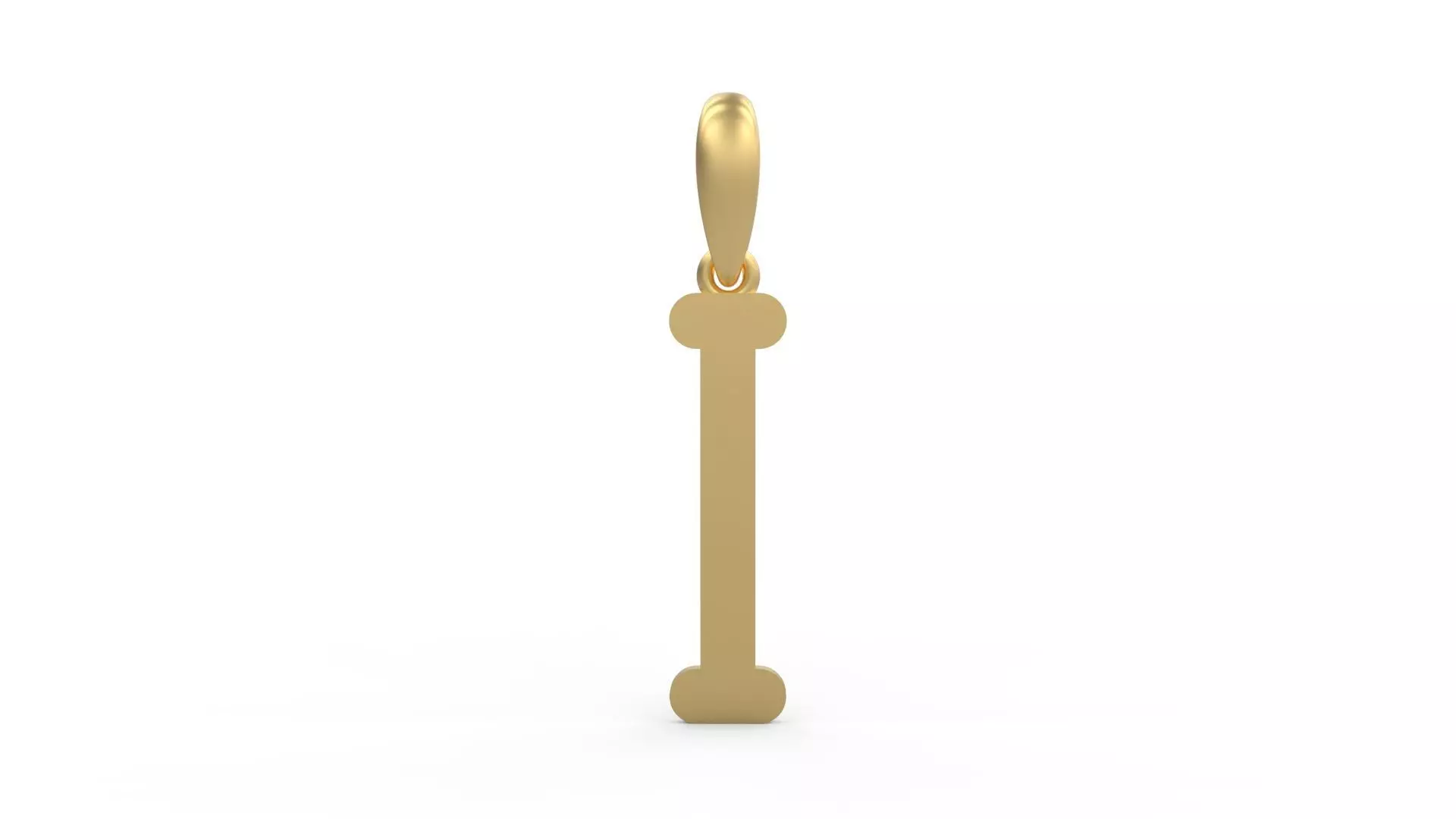 Initial Letters Pendant Cactron I 3D print model