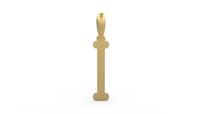 Initial Letters Pendant Cactron I 3D print model