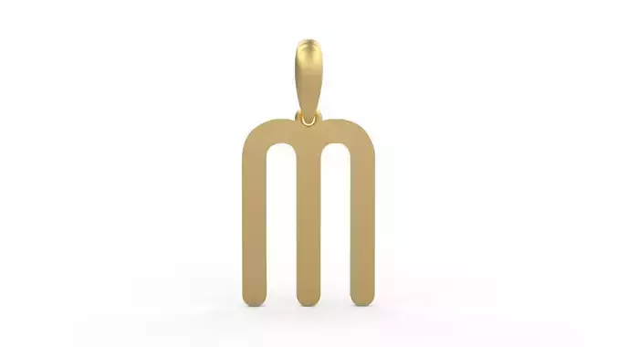 Initial Letters Pendant Cactron M