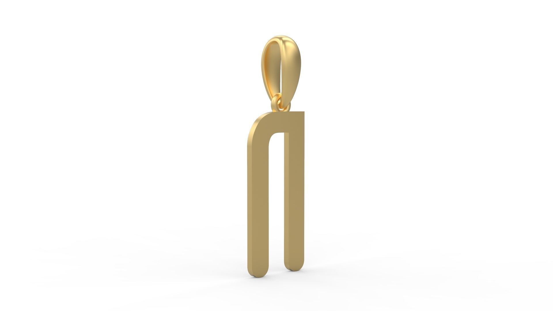 Initial Letters Pendant Cactron N 3D print model_3