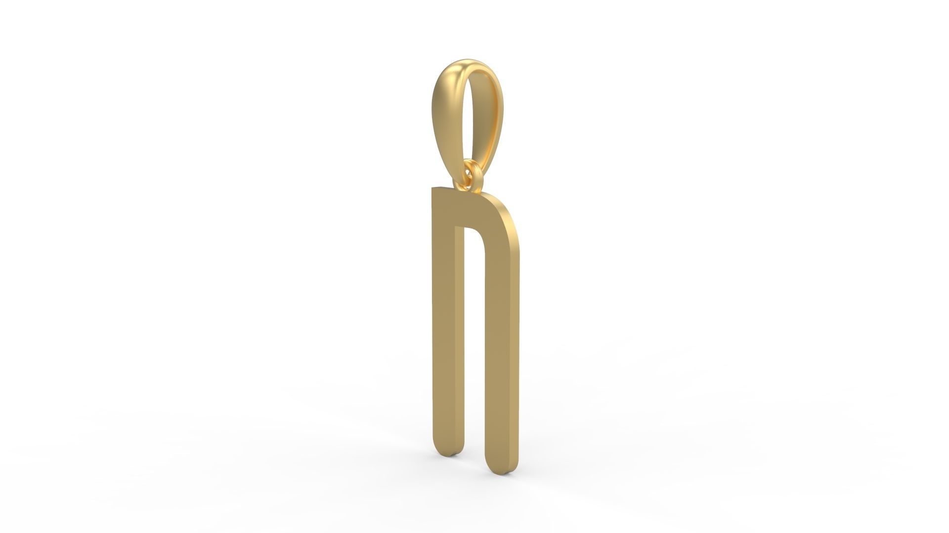 Initial Letters Pendant Cactron N 3D print model_1