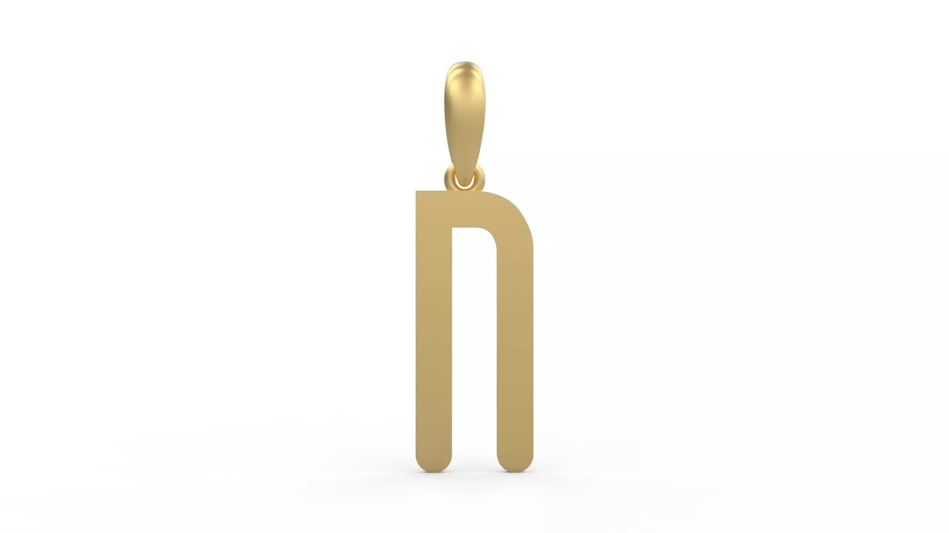 Initial Letters Pendant Cactron N 3D print model_0