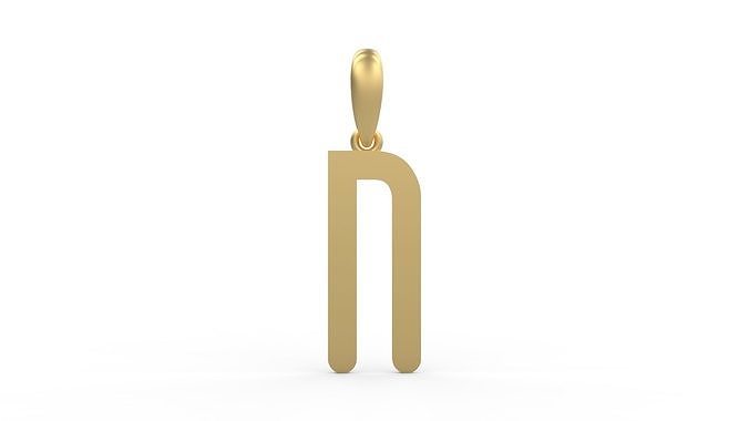 Initial Letters Pendant Cactron N 3D print model