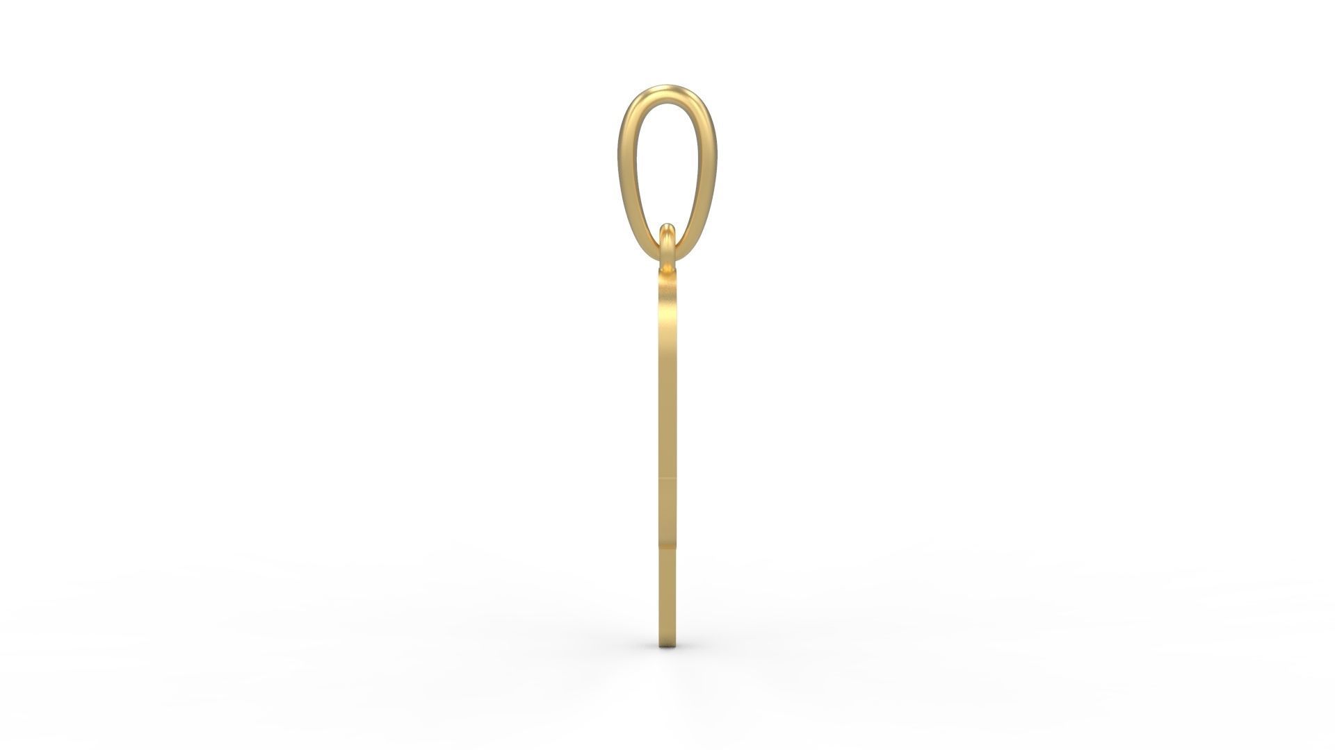 Initial Letters Pendant Cactron P 3D print model_2