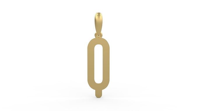 Initial Letters Pendant Cactron Q 3D print model