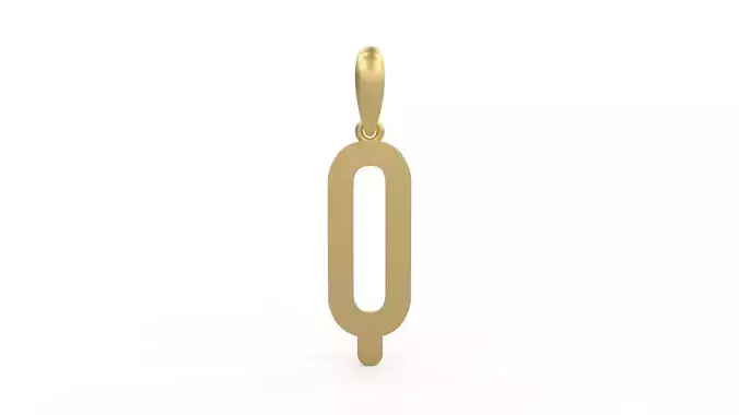 Initial Letters Pendant Cactron Q