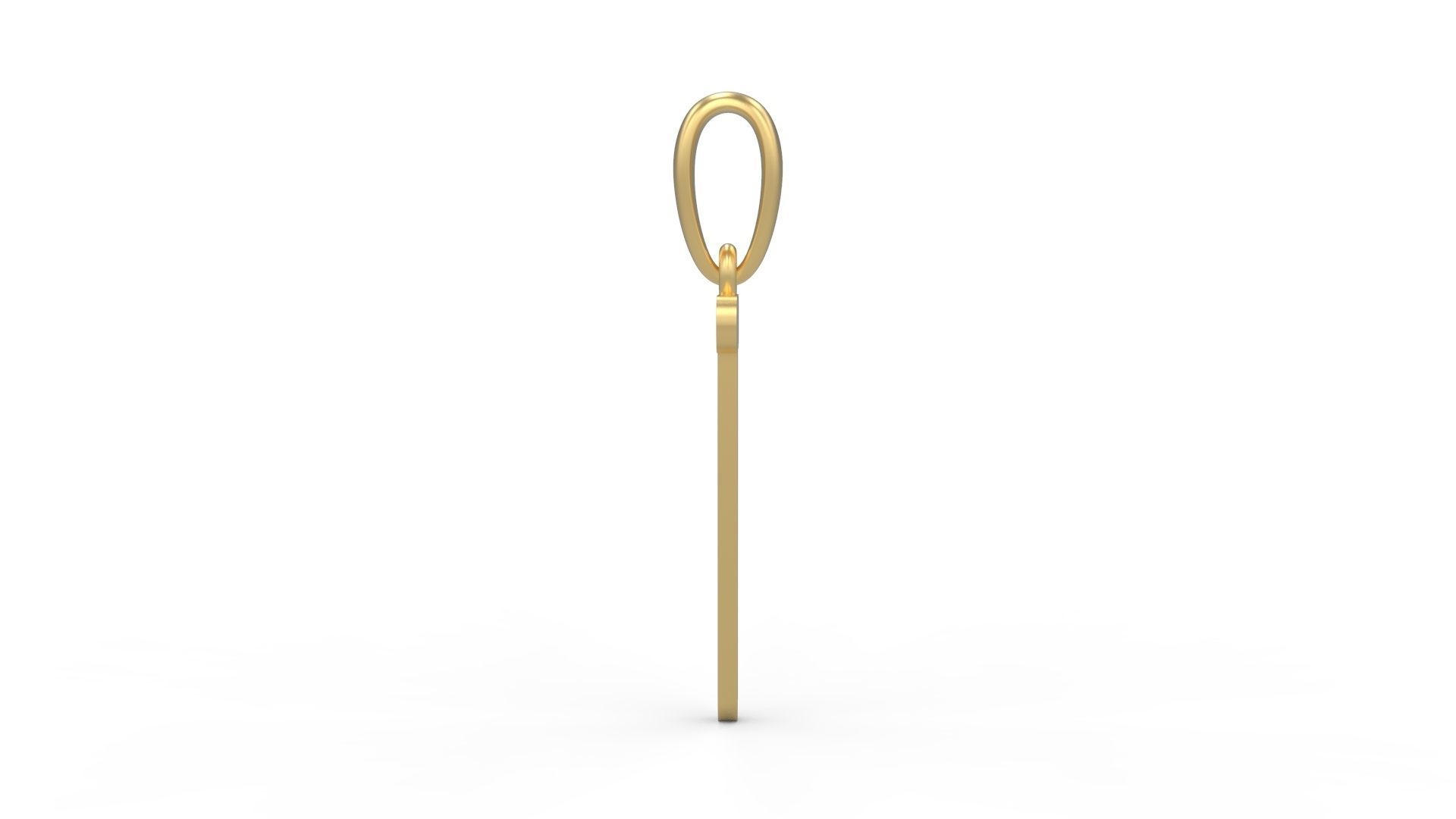 Initial Letters Pendant Cactron T 3D print model_2